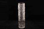 Vintage barkvaas van ijsglas - Ijsglas boomstamvaasje, Ophalen of Verzenden, Gebruikt, Glas, Minder dan 50 cm