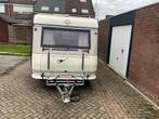 Nette Hobby 420 Classic met voortent en luifel bj 1991., Caravans en Kamperen, Caravans, Vast bed, Hobby, Treinzit, Particulier