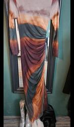 Elegante jurk, mooie herfstkleuren, maat M, Maat 38/40 (M), Bruin, Nieuw, Ophalen of Verzenden