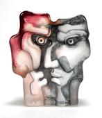 517. Glasobject, Mats Jonasson, eind 20e eeuw, Zweden