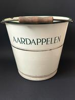 Creme gekleurde Aardappelen Emmer met gouden bies, Ophalen of Verzenden