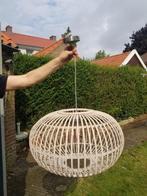 bamboe hanglamp, Huis en Inrichting, Lampen | Hanglampen, Ophalen of Verzenden, Zo goed als nieuw, Overige materialen, Minder dan 50 cm