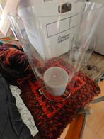 Vaas van glas, Gebruikt, Overige kleuren, Ophalen of Verzenden, Glas