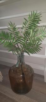 Glazen Vaas met kunsttak, Huis en Inrichting, Ophalen, Gebruikt, Overige kleuren, Glas