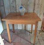 Eikenhouten tafel, eettafel, werktafel, tafel, bijzettafel, Ophalen, Gebruikt, 50 tot 100 cm, Eikenhout