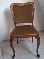 Queen Ann eetkamer stoelen vintage, Huis en Inrichting, Ophalen, Gebruikt, Bruin, Vier