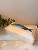 Porseleinen terrine deksel met vis, Antiek en Kunst, Antiek | Servies los, Ophalen of Verzenden