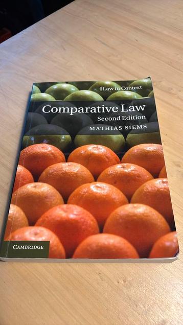 Comparative law - Siems - 9781316633557 beschikbaar voor biedingen