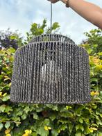 Hanglamp natuurlijk gevlochten design, zwart, Ophalen of Verzenden, Zo goed als nieuw, Minder dan 50 cm