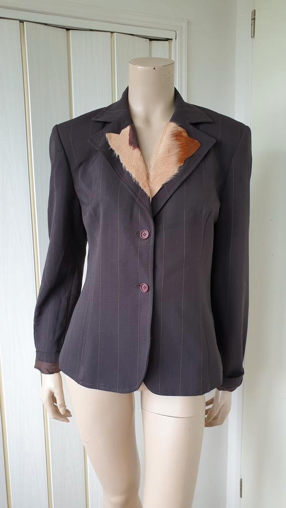 Lei Lei Italy jasje bruin maat 38/40 wol blend, Kleding | Dames, Jasjes, Kostuums en Pakken, Zo goed als nieuw, Jasje, Maat 38/40 (M)