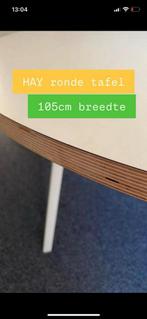 HAY witte ronde tafel 105cm, Huis en Inrichting, Tafels | Eettafels, Ophalen of Verzenden, Zo goed als nieuw, Rond, 100 tot 150 cm