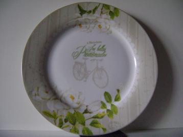 Novastyl bord porselein"A Bicyclette les belles Promenades" beschikbaar voor biedingen