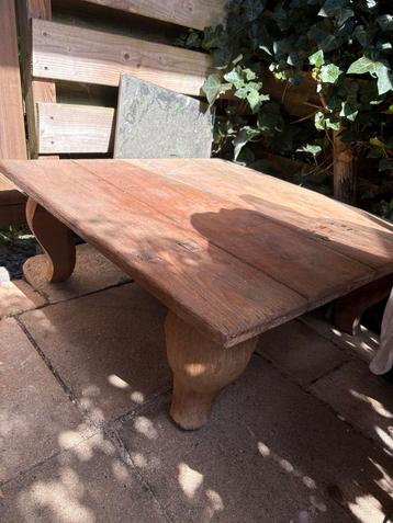 Rustieke Opium Salon- of bijzettafel, 80x80 beschikbaar voor biedingen