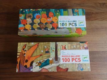 Twee djeco puzzels 100 stukjes beschikbaar voor biedingen