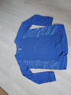 Blauwe Long-sleeve shirt, Maat 38/40 (M), Lange mouw, Gedragen, Verzenden