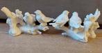 Nieuw set van 2 polystone beeldjes vogels op tak glitter., Ophalen of Verzenden, Nieuw, Dier