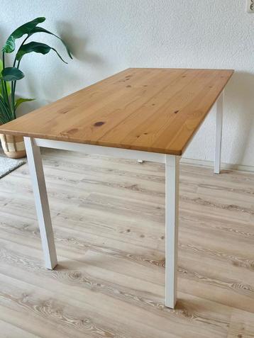 Eettafel / Dining table Pinntorp 125x75cm | Lichtbruin tafel beschikbaar voor biedingen