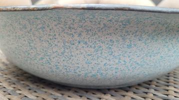 Emaille gewolkte waskom  beschikbaar voor biedingen