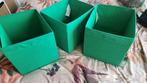3x Ikea Dröna Groene Opbergdozen, Huis en Inrichting, Ophalen, Overige materialen, Gebruikt, Mand