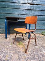 Vintage Kinder schoolset Tafel & Stoel - Retro Design, Ophalen of Verzenden, Gebruikt, Tafel(s) en Stoel(en)