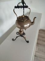 Antieke theepot op standaard, Antiek en Kunst, Ophalen of Verzenden