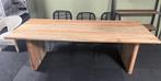 Grote moderne eettafel van acaciahout 240x100 cm van Bruuts, Ophalen, Zo goed als nieuw, Landelijk, 6 tot 8 stoelen