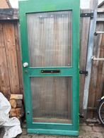 Buitendeur hardhout kompleet met slot en sleutels, Doe-het-zelf en Verbouw, Deuren en Horren, Ophalen, Gebruikt, 80 tot 100 cm