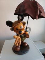 Disney beeld mickey mouse met paraplu, Verzamelen, Ophalen, Mickey Mouse, Gebruikt, Beeldje of Figuurtje