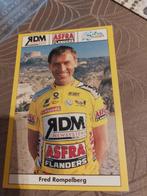 Wielerkaart : Fred Rompelberg / RDM-ASFRA, Verzamelen, Verzenden, Gebruikt, Overige sporten, Poster, Plaatje of Sticker