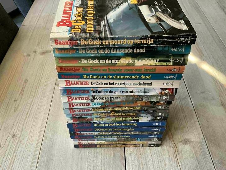 19 Baantjer boeken: De Cock en Vledder,  los over te nemen, Boeken, Detectives, Gelezen, Ophalen of Verzenden