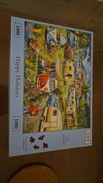 Legpuzzels Happy Holidays - 1000 stukjes rustiek landschap, Ophalen of Verzenden, 500 t/m 1500 stukjes, Zo goed als nieuw