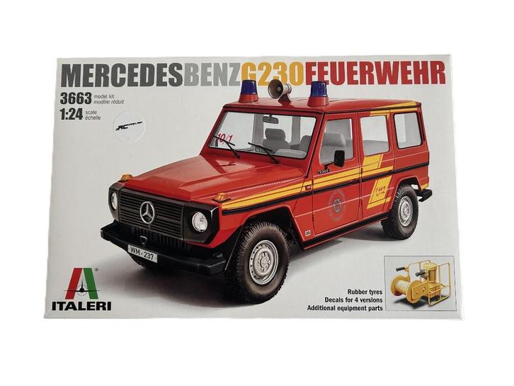 Italeri Mercedes G230 Feuerwehr ITA-3663, Hobby en Vrije tijd, Modelbouw | Auto's en Voertuigen, Nieuw, Truck, Groter dan 1:32