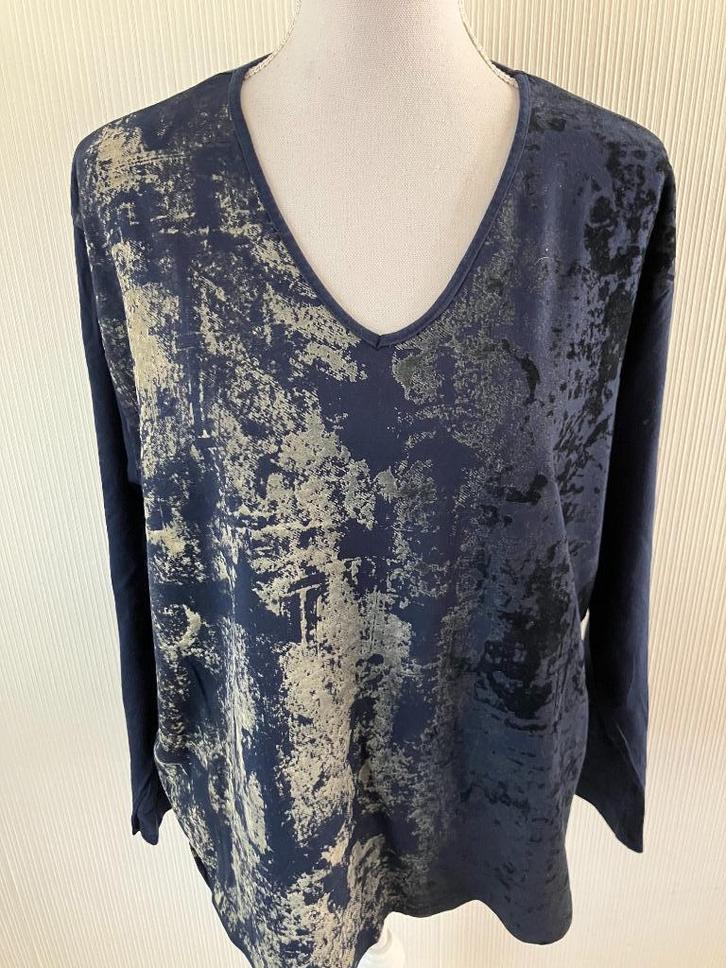 via appia due maat 48 valt als 50 oksel tot oksel 68 cm, Kleding | Dames, Grote Maten, Zo goed als nieuw, Blouse of Tuniek, Overige kleuren