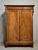 Antieke XL Biedermeier meidenkast vintage linnenkast kast, Antiek en Kunst, Ophalen of Verzenden