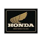 Honda motorcycles zwart logo reclame koelkast magneet deco, Ophalen of Verzenden, Nieuw, Auto's