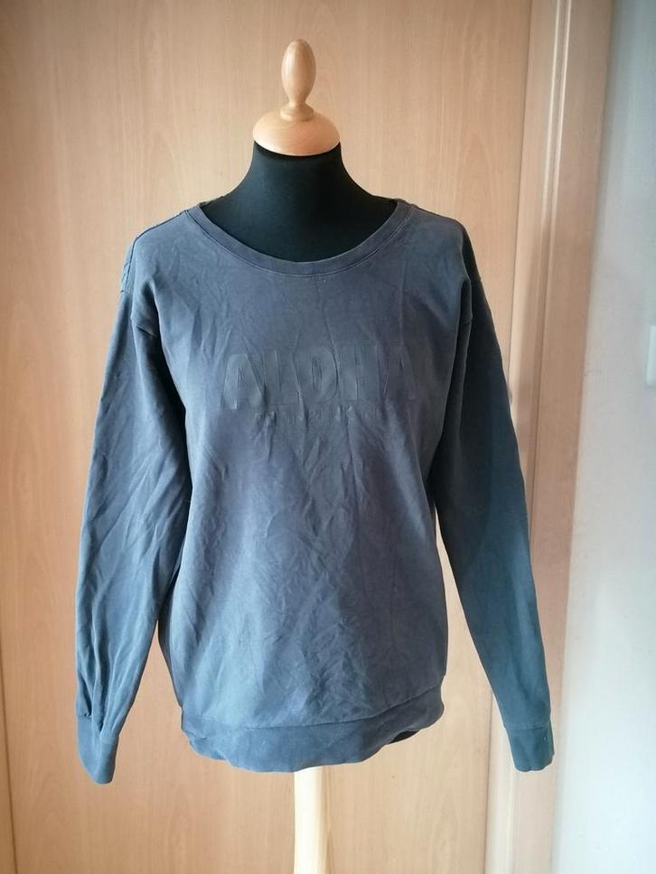 Penn & ink n.y. Antraciet grijze trui maat S katoen, Kleding | Dames, Truien en Vesten, Zo goed als nieuw, Maat 36 (S), Grijs