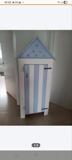 Leuk lila-wit kastje in strandhuis stijl, Ophalen, Gebruikt, 105 cm of meer, Minder dan 50 cm