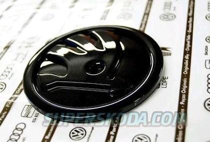 Skoda - logo embleem Zwart - VRS / sport look - nieuw, Auto diversen, Tuning en Styling, Ophalen of Verzenden