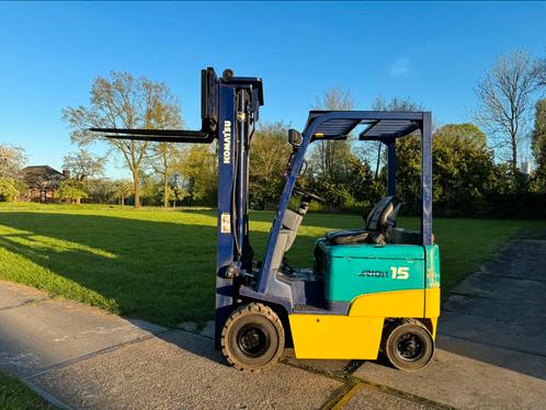 Komatsu 1500KG elektrisch heftruck triplo freelift Sideshift, Zakelijke goederen, Machines en Bouw | Heftrucks en Intern transport