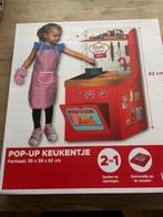 pop up speel keukentje 2 in 1 mooie kwaliteit geplastificeer, Kinderen en Baby's, Ophalen of Verzenden, Nieuw, Overige materialen