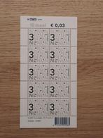 Bijplakzegels 10 x 0,03 2007 NVPH V2466cc Postfris, Postzegels en Munten, Postzegels | Nederland, Verzenden, Na 1940, Postfris