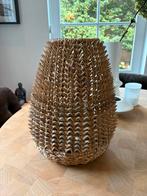 DEZE WEEK OPHALEN Groot windlicht / zeegras / rotan / riet, Ophalen of Verzenden, Zo goed als nieuw, Hout, 25 tot 50 cm
