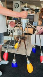VINTAGE HANGLAMP JAREN ZESTIG, Ophalen, Gebruikt, Glas, 75 cm of meer