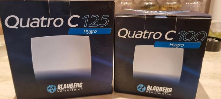2x Blauberg Quatro C Ventilator - Nieuw in Doos, Doe-het-zelf en Verbouw, Ventilatie en Afzuiging, Nieuw, Ventilator, Ophalen of Verzenden