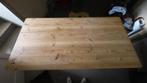 Eettafel hout met 2 lades, Huis en Inrichting, Tafels | Eettafels, Ophalen, Gebruikt, 50 tot 100 cm, Vijf personen of meer
