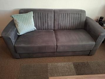 Tweezits bank - Stijlvolle grijze bank beschikbaar voor biedingen