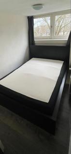 Malm IKEA bed 140x200 + matras in goede staat, Ophalen, Gebruikt, Bruin, 140 cm