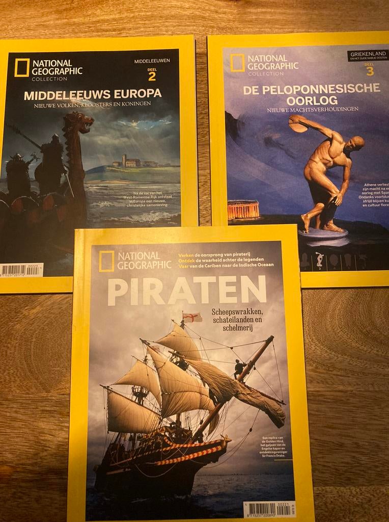 3x National Geographic geschiedenis, Boeken, Tijdschriften en Kranten, Ophalen of Verzenden, Zo goed als nieuw, Wetenschap en Natuur