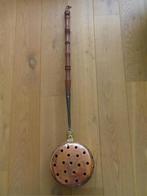 Antieke koperen beddenpan, 96 cm lang, Antiek en Kunst, Antiek | Koper en Brons, Ophalen, Koper