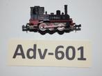 Adv-601 N Spoor Stoomtenderlocomotief T3 ,2914 Minitrix, Gebruikt, Gelijkstroom, Trix, Wagon
